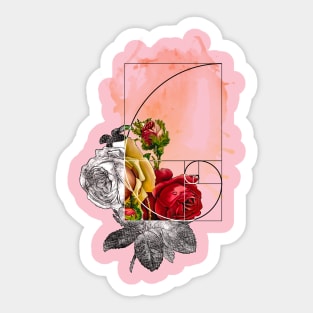 Fibonacci Rose Sticker